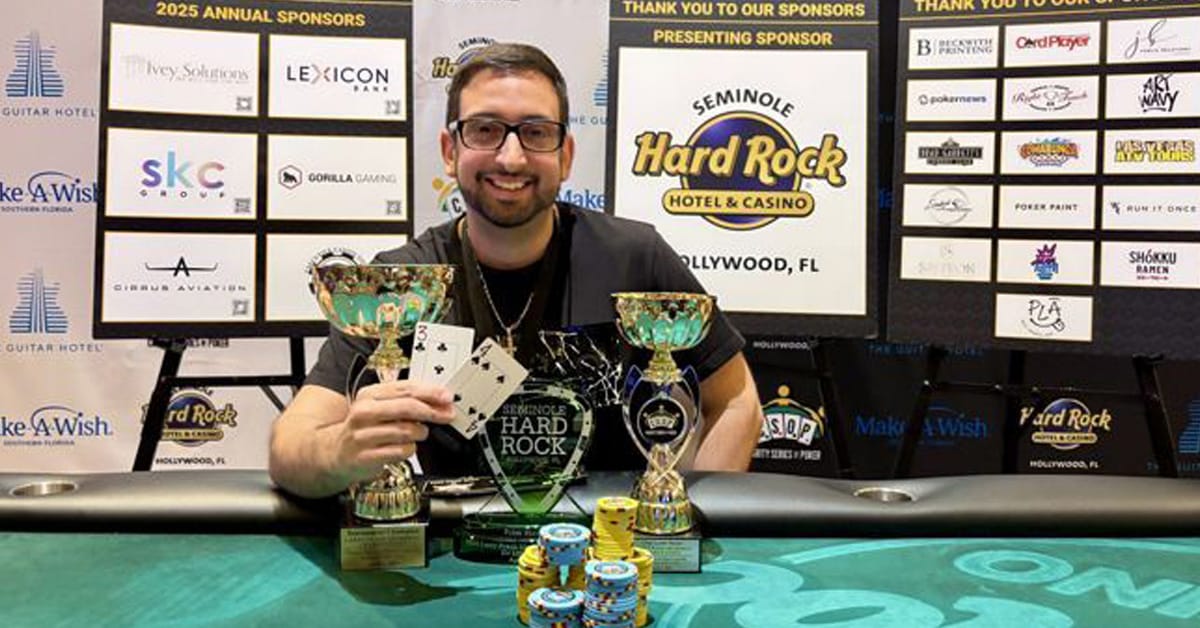 Zarcadoolas Wins Seminole Hard Rock’s Annual CSOP Larry Frank Memorial Charity Event